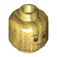 LEGO® los onderdeel Hoofd in kleur Parel Goud 3626cpb2836