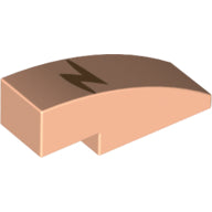 LEGO® Dakpan Gebogen met Motief Lichte Noga 50950pb137
