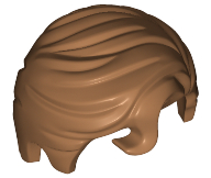 LEGO® los onderdeel Haar in kleur Medium Noga 98726