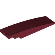 LEGO® los onderdeel Dakpan Gebogen in kleur Donkerrood 42918