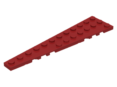 LEGO® los onderdeel Wig Plaat in kleur Donkerrood 47397