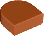 LEGO® los onderdeel Tegel Rond in kleur Donker Oranje 24246
