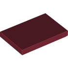 LEGO® los onderdeel Tegel Algemeen in kleur Donkerrood 26603