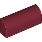 LEGO® los onderdeel Dakpan Gebogen in kleur Donkerrood 6191