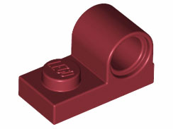 LEGO® los onderdeel Plaat Aangepast Donkerrood 11458