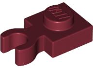 LEGO® los onderdeel Plaat Aangepast Donkerrood 4085d