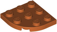 Plaatje in Gallery viewer laden, LEGO® los onderdeel Plaat Rond in kleur Donker Oranje 30357