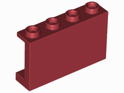 LEGO® los onderdeel Paneel in kleur Donkerrood 14718