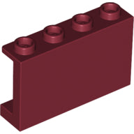 LEGO® los onderdeel Paneel in kleur Donkerrood 14718