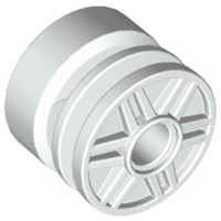 Plaatje in Gallery viewer laden, LEGO® los onderdeel Wiel in kleur Wit 55981