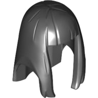Plaatje in Gallery viewer laden, LEGO® los onderdeel Haar in kleur Zwart 75867