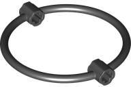 LEGO® los onderdeel Ring in kleur Zwart 79851