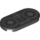 LEGO® los onderdeel Tegel Rond met Motief Zwart 66857pb012