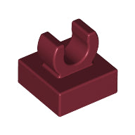 LEGO® los onderdeel Tegel Aangepast Donkerrood 15712