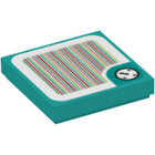 LEGO® onderdeel Tegel met Motief Donker Turkoois 3068bpb1855