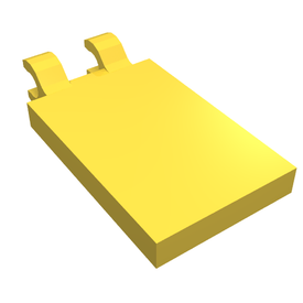 LEGO® los onderdeel Tegel Aangepast in kleur Geel 30350b