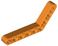 LEGO® los onderdeel Technische Hefbalk in kleur Oranje 6629