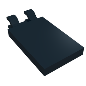 LEGO® los onderdeel Tegel Aangepast in kleur Zwart 30350b
