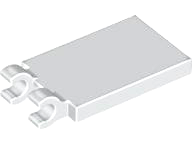 Plaatje in Gallery viewer laden, LEGO® los onderdeel Tegel Aangepast in kleur Wit 30350b