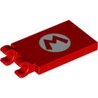 LEGO® onderdeel Tegel Aangepast met Motief Rood 30350bpb112