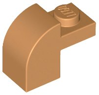 LEGO® los onderdeel Dakpan Gebogen in kleur Medium Noga 6091