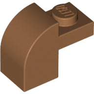 LEGO® los onderdeel Dakpan Gebogen in kleur Medium Noga 6091