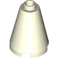 LEGO® los onderdeel Kegel in kleur Gloed In Donker Wit 3942c