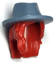 Plaatje in Gallery viewer laden, LEGO® los onderdeel Haar in kleur Rood 79989pb01