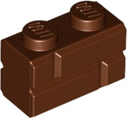 LEGO® los onderdeel Steen Aangepast Roodachtig Bruin 98283