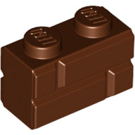 Plaatje in Gallery viewer laden, LEGO® los onderdeel Steen Aangepast Roodachtig Bruin 98283