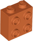 LEGO® los onderdeel Steen Aangepast Donker Oranje 22885