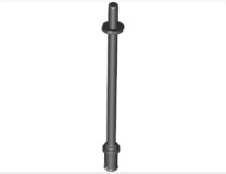 LEGO® los onderdeel Staaf in kleur Zwart 2714b
