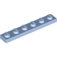 LEGO® los onderdeel Plaat Algemeen Helder Lichtblauw 3666