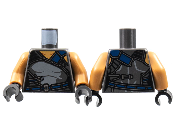 LEGO® Lijf met Motief Parel Donkergrijs 973pb4617c01