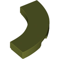 LEGO® los onderdeel Tegel Rond in kleur Olijfgroen 79393