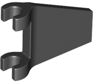 LEGO® los onderdeel Vlag in kleur Zwart 80324