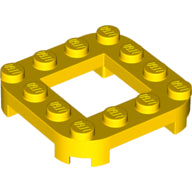 LEGO® los onderdeel Plaat Aangepast in kleur Geel 79387
