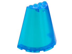 LEGO® onderdeel Kegel Doorzichtig donkerblauw opaal 47543