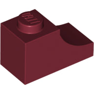 Plaatje in Gallery viewer laden, LEGO® los onderdeel Steen Boog in kleur Donkerrood 78666