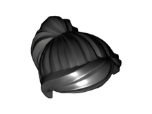 Plaatje in Gallery viewer laden, LEGO® los onderdeel Haar in kleur Zwart 87990