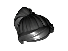 LEGO® los onderdeel Haar in kleur Zwart 87990