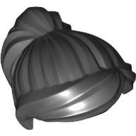 Plaatje in Gallery viewer laden, LEGO® los onderdeel Haar in kleur Zwart 87990