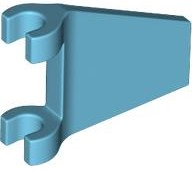 Plaatje in Gallery viewer laden, LEGO® los onderdeel Vlag in kleur Medium Azuurblauw 80324