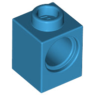 Plaatje in Gallery viewer laden, LEGO® los onderdeel Technische Steen Donker Azuurblauw 6541