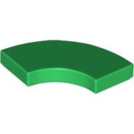 LEGO® los onderdeel Tegel Rond in kleur Groen 27925