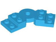 LEGO® los onderdeel Plaat Aangepast Donker Azuurblauw 79846