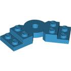 LEGO® los onderdeel Plaat Aangepast Donker Azuurblauw 79846