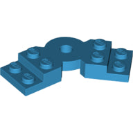 LEGO® los onderdeel Plaat Aangepast Donker Azuurblauw 79846