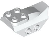 LEGO® los onderdeel Dakpan Gebogen in kleur Wit 79897