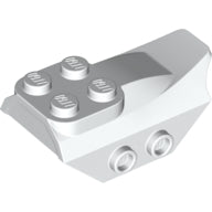 LEGO® los onderdeel Dakpan Gebogen in kleur Wit 79897